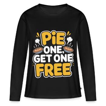Chef pâtissier Tarte Un Et Un Gâteau Dessert Gratuit - T-shirt manches longues Premium bio Femme - noir - Devant - Julia (174cm)