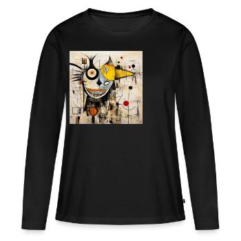 Carnaval de Cologne - T-shirt manches longues Premium bio Femme - noir - Devant - Julia (174cm)