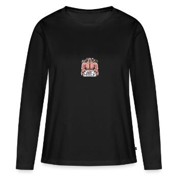 Bigfoot Wanted - Frauen Premium Bio Langarmshirt - Schwarz - Vorne - Julia (174cm)