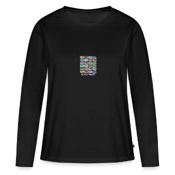 Never Forget Audio Cassette Tape - Never Forget - Frauen Premium Bio Langarmshirt - Schwarz - Vorne - Julia (174cm)