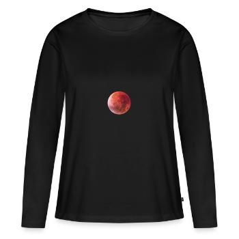 planète - T-shirt manches longues Premium bio Femme - noir - Devant - Julia (174cm)