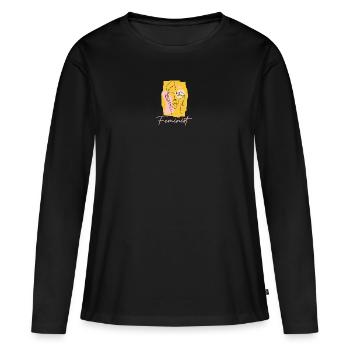Feminism Feminist Women's Rights - Women's Premium Organic Long Sleeve Shirt - black - Front - Julia (174cm)
