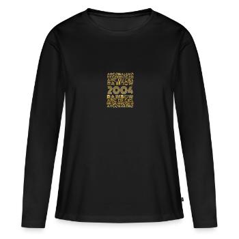 arc 2004 - Frauen Premium Bio Langarmshirt - Schwarz - Vorne - Julia (174cm)