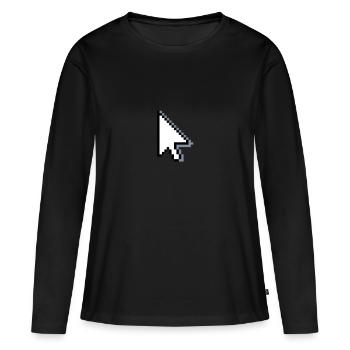 Informatique - T-shirt manches longues Premium bio Femme - noir - Devant - Julia (174cm)