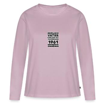 1961 - Women's Premium Organic Long Sleeve Shirt - dusky pink - Front - Julia (174cm)