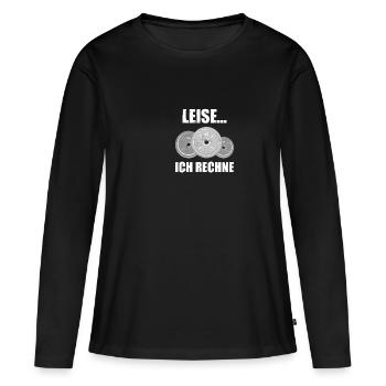 Musculation Musculation Gym Musculation Musculation - T-shirt manches longues Premium bio Femme - noir - Devant - Julia (174cm)