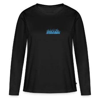 Joueur de banjo country bluegrass - T-shirt manches longues Premium bio Femme - noir - Devant - Julia (174cm)