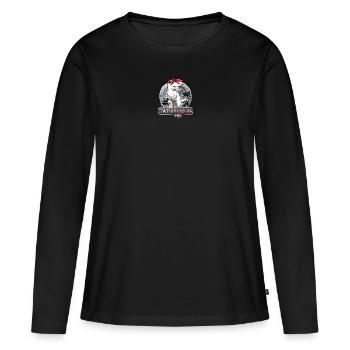 Tatiesaurus cadeau humour Tatie - T-shirt manches longues Premium bio Femme - noir - Devant - Julia (174cm)