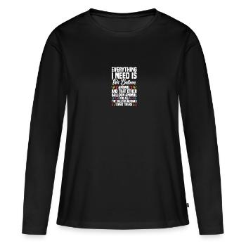 Ballon amoureux des animaux ballon twisting kit ballon - T-shirt manches longues Premium bio Femme - noir - Devant - Julia (174cm)