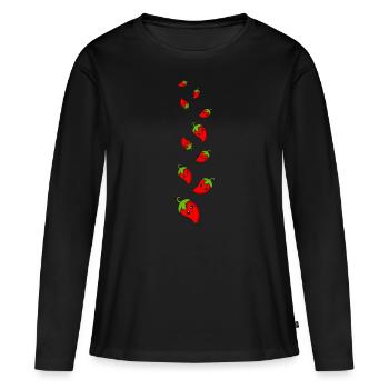Chilli Comic - Frauen Premium Bio Langarmshirt - Schwarz - Vorne - Julia (174cm)