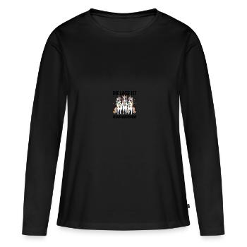 La situation est l’ivresse - T-shirt manches longues Premium bio Femme - noir - Devant - Julia (174cm)
