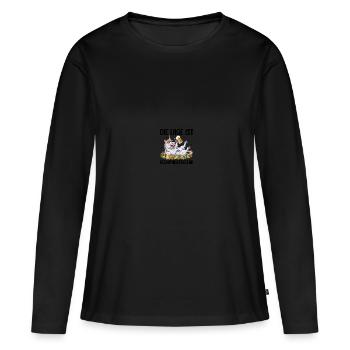 The situation is drunkenness - Women's Premium Organic Long Sleeve Shirt - black - Front - Julia (174cm)