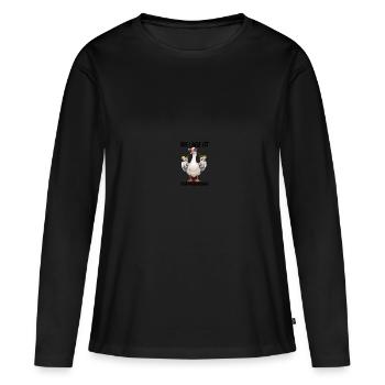 Die Lage Ist Besäufniserregend - Frauen Premium Bio Langarmshirt - Schwarz - Vorne - Julia (174cm)