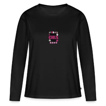 Vegas Girl Trip 2028 - Frauen Premium Bio Langarmshirt - Schwarz - Vorne - Julia (174cm)