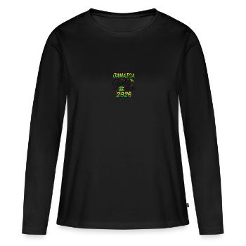 Voyage entre filles en Jamaïque 2026 - T-shirt manches longues Premium bio Femme - noir - Devant - Julia (174cm)