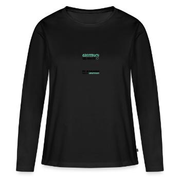 Guestbook 58 Birthday Sign Children's - Women's Premium Organic Long Sleeve Shirt - black - Front - Julia (174cm)