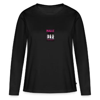 Malle 2025 We escalate to the end - Women's Premium Organic Long Sleeve Shirt - black - Front - Julia (174cm)