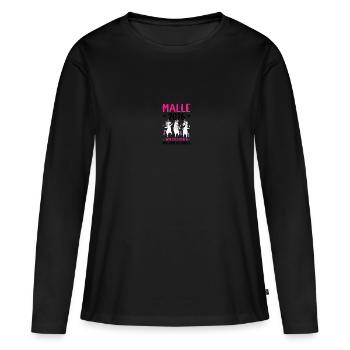 Malle 2026 We escalate to the end - Women's Premium Organic Long Sleeve Shirt - black - Front - Julia (174cm)