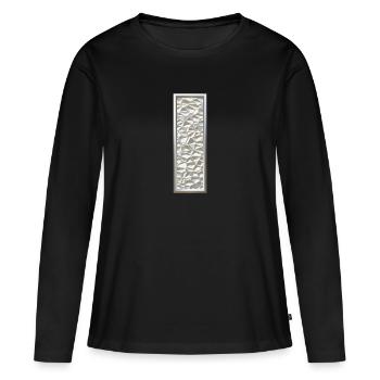 I, letter, letter I, initial, initial I, monogram, - Women's Premium Organic Long Sleeve Shirt - black - Front - Julia (174cm)