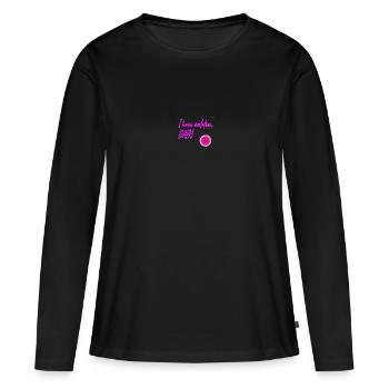I have ovulation - Women's Premium Organic Long Sleeve Shirt - black - Front - Julia (174cm)