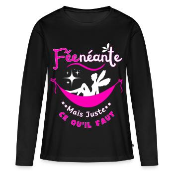 Nothingness Fairy but just right - Women's Premium Organic Long Sleeve Shirt - black - Front - Julia (174cm)