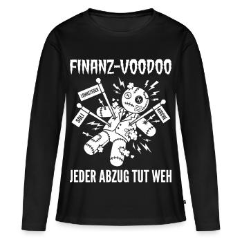Poupée vaudou financière Chaque empreinte fait mal - T-shirt manches longues Premium bio Femme - noir - Devant - Julia (174cm)