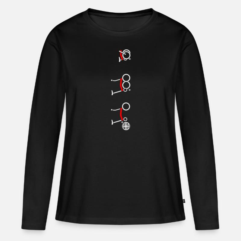CSB010.1 - Frauen Premium Bio Langarmshirt - Schwarz