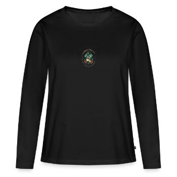 ACOTAR Suriel Tea Co - T-shirt manches longues Premium bio Femme - noir - Devant - Julia (174cm)