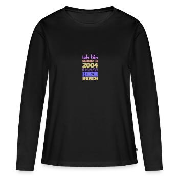 in 2004 - Frauen Premium Bio Langarmshirt - Schwarz - Vorne - Julia (174cm)
