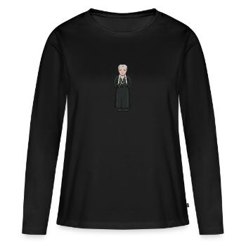 Selma Lagerlöf - T-shirt manches longues Premium bio Femme - noir - Devant - Julia (174cm)