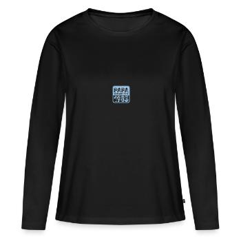 seit 1983 - Frauen Premium Bio Langarmshirt - Schwarz - Vorne - Julia (174cm)