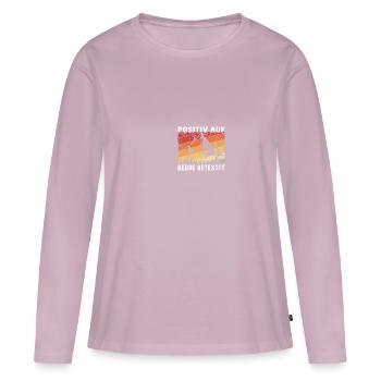Positiv Auf Berge Getestet Bergsteiger Berg Spruch - Frauen Premium Bio Langarmshirt - Altrosa - Vorne - Julia (174cm)