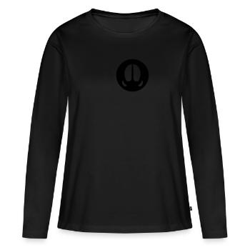 Wildschwein Fährte - Frauen Premium Bio Langarmshirt - Schwarz - Vorne - Julia (174cm)
