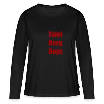 Tafel Berg Boys - Frauen Premium Bio Langarmshirt - Schwarz - Vorne - Julia (174cm)