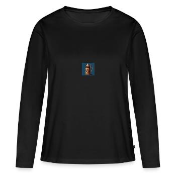L’amour des chopes de bière – entre tradition et tendance - T-shirt manches longues Premium bio Femme - noir - Devant - Julia (174cm)