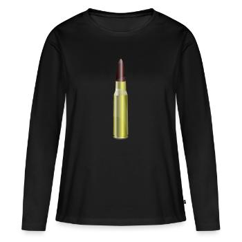 gangster gangster arme criminelle bul arme armes de poing - T-shirt manches longues Premium bio Femme - noir - Devant - Julia (174cm)