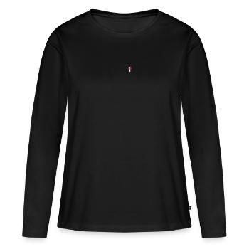 France patriote - T-shirt manches longues Premium bio Femme - noir - Devant - Julia (174cm)