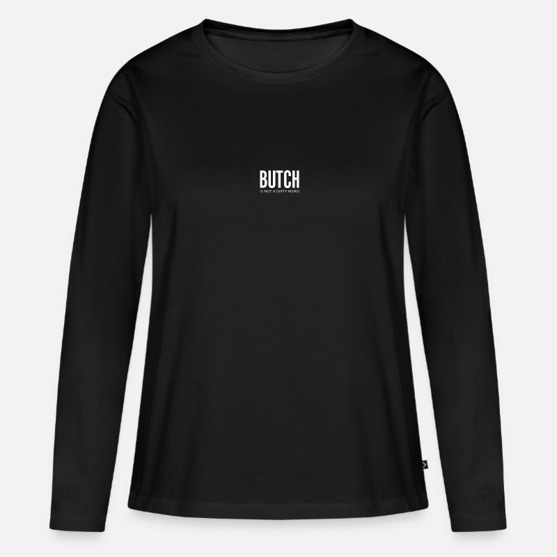 Butch Liebe - Frauen Premium Bio Langarmshirt - Schwarz