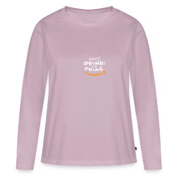 Lustiges Don't Drink And Prime Motiv Amazon - Frauen Premium Bio Langarmshirt - Altrosa - Vorne - Julia (174cm)