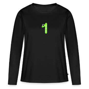 Numéro 1 Snake Kids - T-shirt manches longues Premium bio Femme - noir - Devant - Julia (174cm)