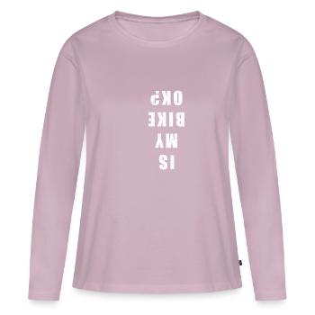 Dirt Bike MX Motocross Fail Geschenk Geschenkidee - Frauen Premium Bio Langarmshirt - Altrosa - Vorne - Julia (174cm)