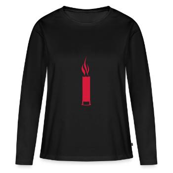 cartouche fume balle 2005 - T-shirt manches longues Premium bio Femme - noir - Devant - Julia (174cm)