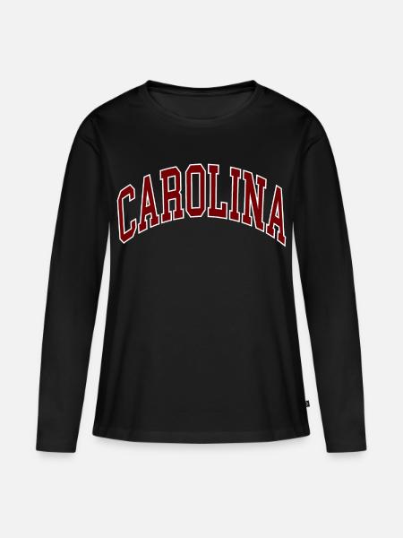 Carolina - Frauen Premium Bio Langarmshirt - Schwarz