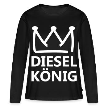 Roi du diesel - T-shirt manches longues Premium bio Femme - noir - Devant - Julia (174cm)