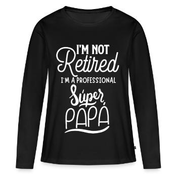 Super Dad Pro - Frauen Premium Bio Langarmshirt - Schwarz - Vorne - Julia (174cm)