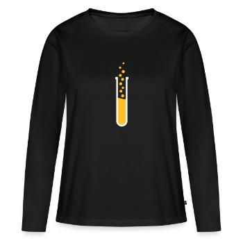 Chemistry - Women's Premium Organic Long Sleeve Shirt - black - Front - Julia (174cm)