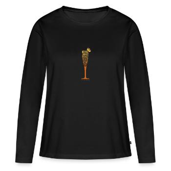 Tequila Sunrise Cocktail Team Tequila - T-shirt manches longues Premium bio Femme - noir - Devant - Julia (174cm)