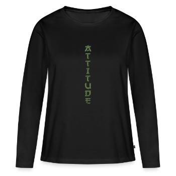Tattoo Element Vektor Tattoo Körperkunst Haltung - Frauen Premium Bio Langarmshirt - Schwarz - Vorne - Julia (174cm)