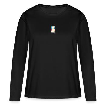 Mutter und Tochter - Frauen Premium Bio Langarmshirt - Schwarz - Vorne - Julia (174cm)