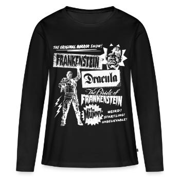 Universal Monsters The Original Horror Show - Women's Premium Organic Long Sleeve Shirt - black - Front - Julia (174cm)